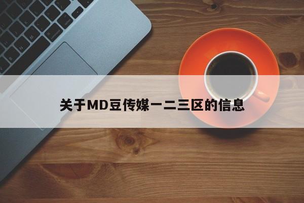 关于MD豆传媒一二三区的信息