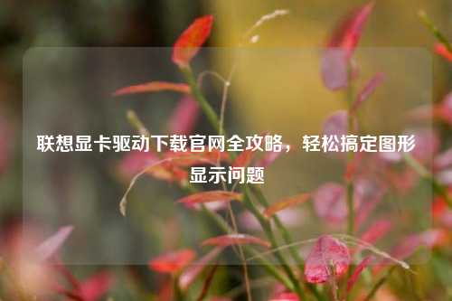 联想显卡驱动下载官网全攻略，轻松搞定图形显示问题