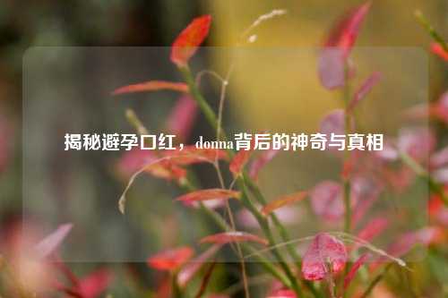 揭秘避孕口红,donna背后的神奇与真相
