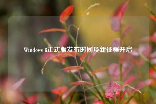 Windows 8正式版发布时间及新征程开启