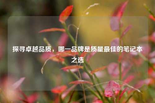 探寻卓越品质，哪一品牌是质量更佳的笔记本之选