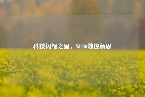 科技闪耀之星,S3930触控新思