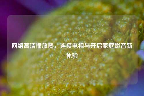 高清播放器,连接电视与开启家庭影音新体验