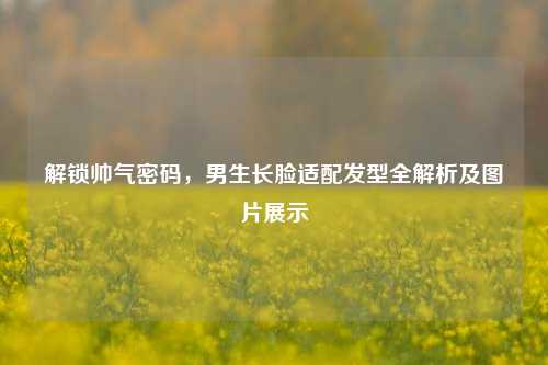 解锁帅气密码，男生长脸适配发型全解析及图片展示